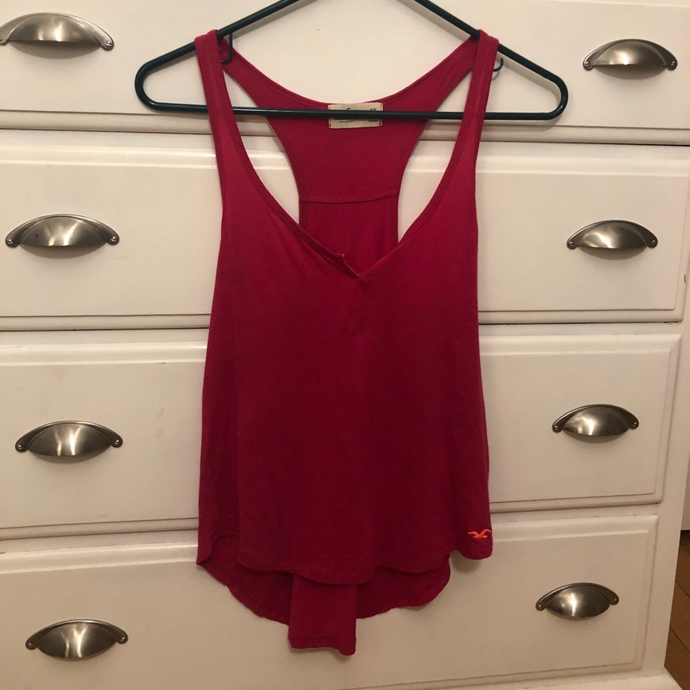 Dark Pink Flowy Razor Back